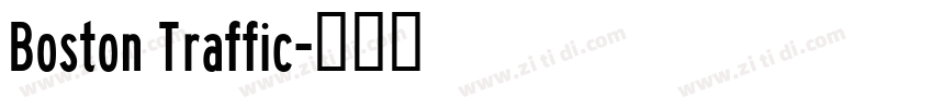Boston Traffic字体转换